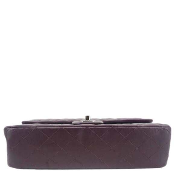 Chanel  Classic Flap Medium Quilted Leather Shoulder Bag Purple - Picture 5 of 16